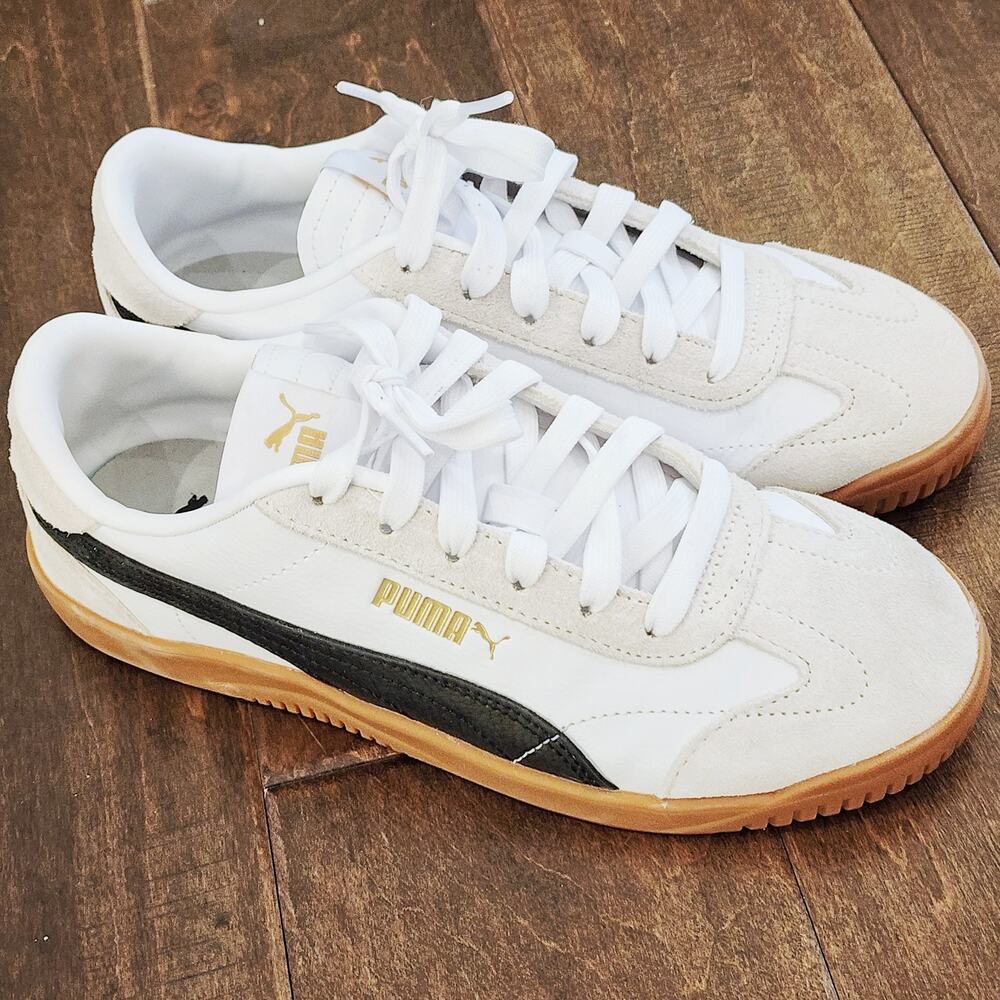 Puma Big Kid Club 5v5 Casual Sneakers LIKE NEW- No wear on bottom!